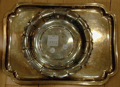 Lot 343 - Continental Silver Tray and a Sterling Silver...
