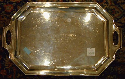 Lot 362 - Gorham Sterling Silver Two-Handled Tray...