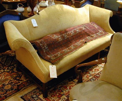 Lot 553 - Georgian Style Mahogany Camel-Back Settee
