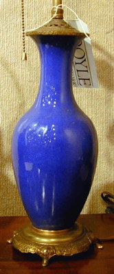 Lot 379 - Group of Three Chinese Porcelain Lamps
