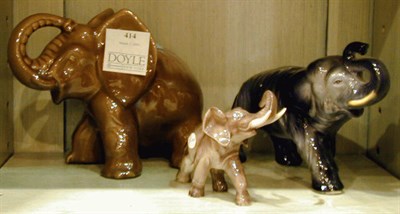 Lot 414 - Group of Eight Porcelain Animal Figurines