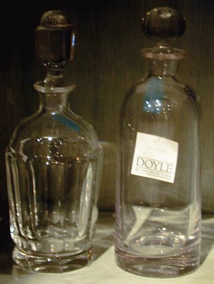 Lot 416 - Group of Six Colorless Glass Decanters