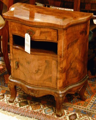 Lot 434 - Pair of Italian Rococo Style Mahogany Side Tables