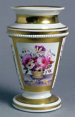Lot 480 - Pair of English Porcelain Vases