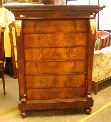 Lot 508 - Empire Mahogany Chest of Drawers