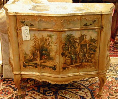 Lot 452 - Louis XV Style Painted Side Cabinet