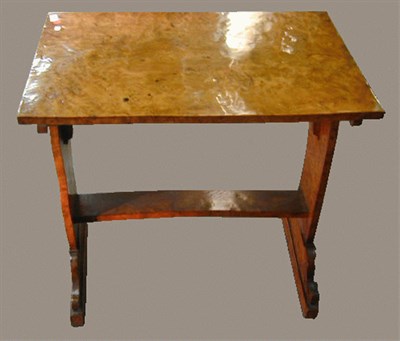 Lot 536 - Provincial Fruitwood Trestle Side Table