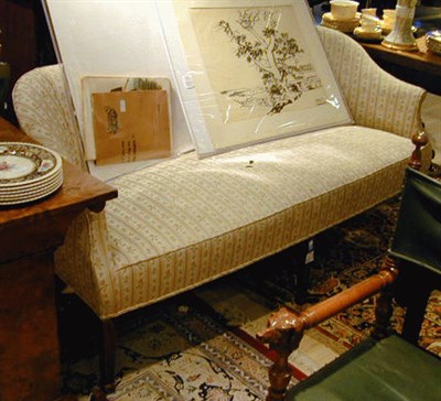 Lot 542 - Regency Style Mahogany Upholstered Settee