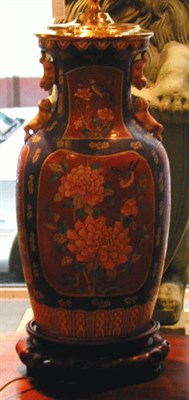 Lot 568 - Pair of Chinese Porcelain Lamps