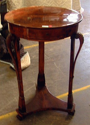 Lot 583 - Empire Style Mahogany Side Table