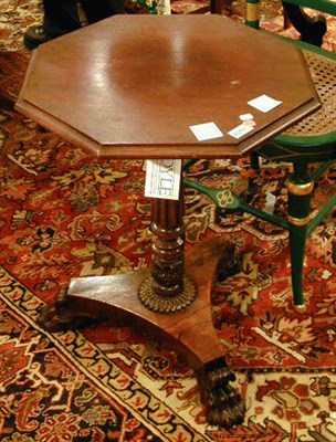 Lot 556 - Regency Mahogany Single Pedestal Side Table