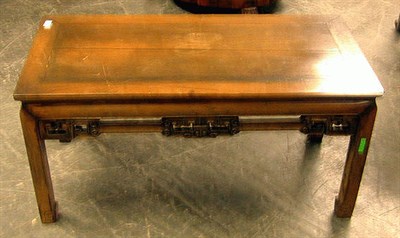 Lot 210A - Chinese Hardwood Low Table