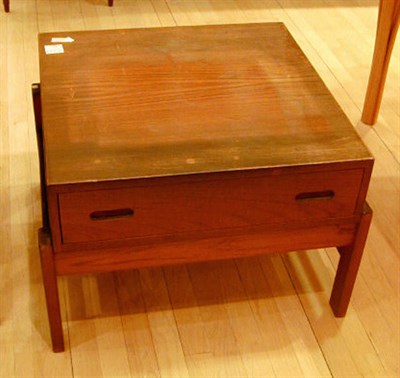 Lot 124 - Teak Cabinet on Stand Of simple square form,...