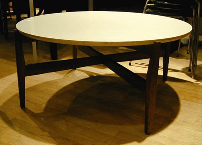 Lot 195 - Teak and Laminate Low Table Jens Risom The...