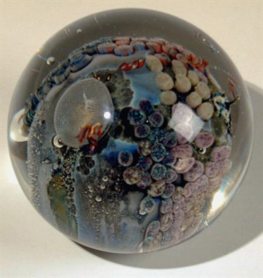 Lot 298 - Art Glass Sphere Josh Simpson Worked in...