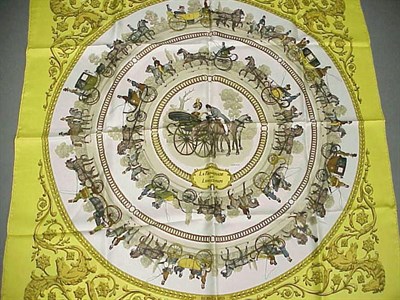 Lot 1003 - Hermes Scarf La Promenade de Longchamps Le...