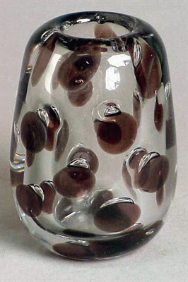 Lot 161 - Nuutajarvi Glass Vase Saara Hopea Of ovoid...