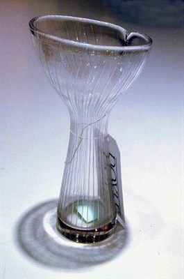 Lot 164 - Litala Glass Vase Tapio Wirkkala Of waisted...