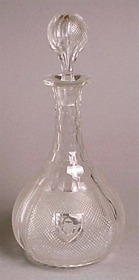 Lot 432 - Cut Glass Decanter and Seven Cordial Glasses