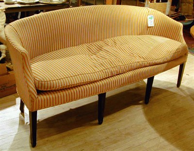 Lot 418 - Regency Style Upholstered Mahogany Settee