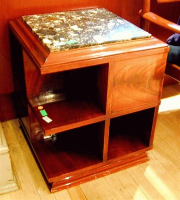 Lot 76 - Art Deco Rosewood Cube Occasional Table Of...