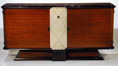 Lot 80 - Art Deco Rosewood Buffet The rectangular...