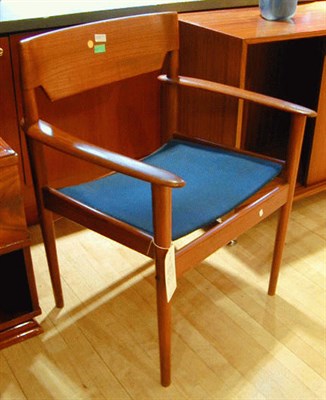 Lot 235 - Danish Teak Armchair Grete Jalk With a solid...