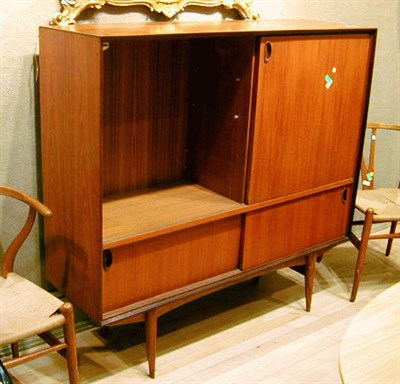 Lot 122 - Danish Rosewood Cabinet Of simple rectangular...