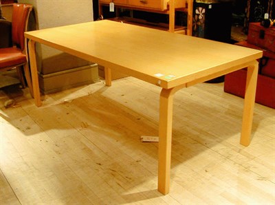 Lot 166 - Ash Wood Dining Table Alvar Aalto for Artek...