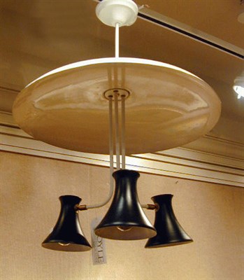 Lot 191 - Painted Metal Light Fixture Arteluce, circa...