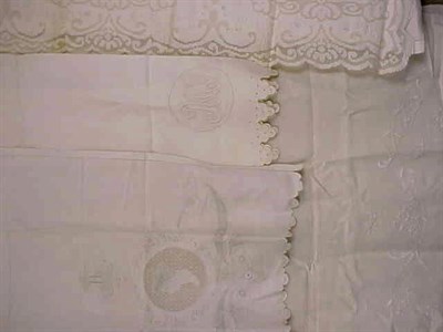 Lot 1143 - Miscellaneous Group of Bed Linens Early 20th...