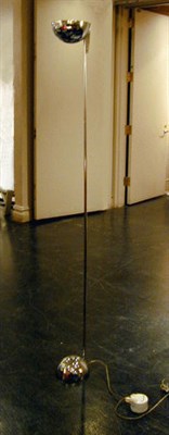 Lot 251 - Chrome Floor Lamp The shade and base of...