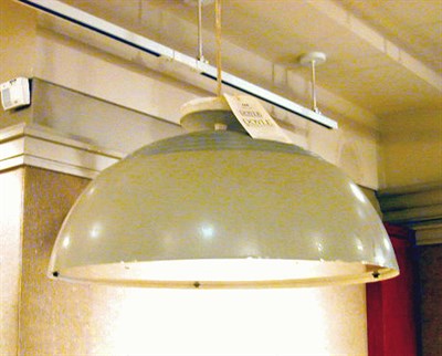 Lot 165 - Painted Metal Hanging Lamp Arne Jacobsen for...