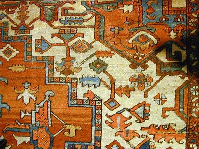 Lot 592 - Heriz Fragment Northwest Persia, late 19th...