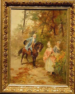 Lot 30 - French School 19th Century MY FAIR LADIES Oil...