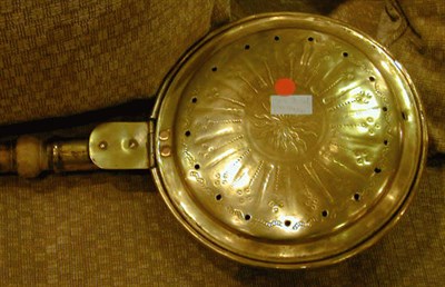 Lot 520 - Continental Brass Bed Warmer