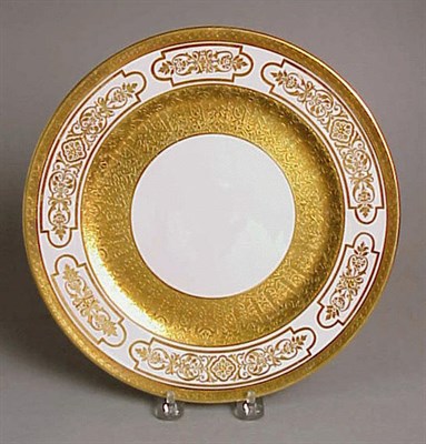 Lot 186 - Group of Cauldon Gilt-Decorated Service Plates...
