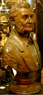 Lot 704 - Bronze Portrait Bust of Baron Von Humbolt...
