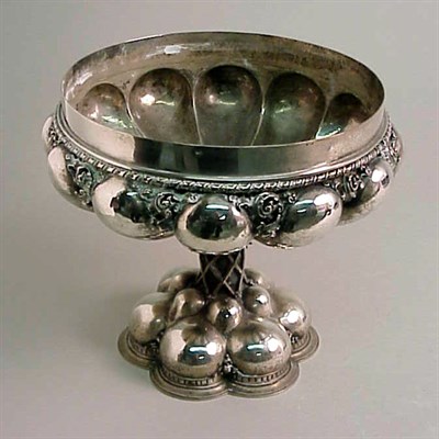 Lot 374 - Pair of Continental Silver Bowls Each with...