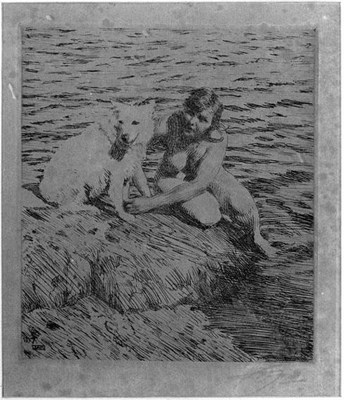 Lot 260 - Anders Zorn SAPPHO (A. 278; H./H. 283) Etching,...