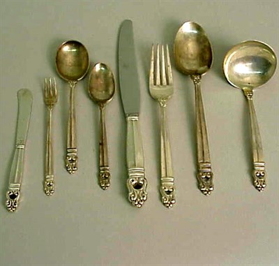 Lot 369 - International Sterling Silver Flatware Service...