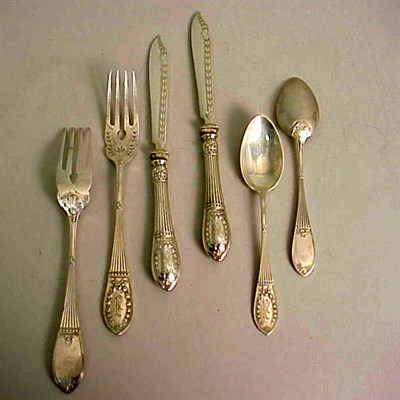 Lot 364 - Continental Silver Flatware Service Each with...