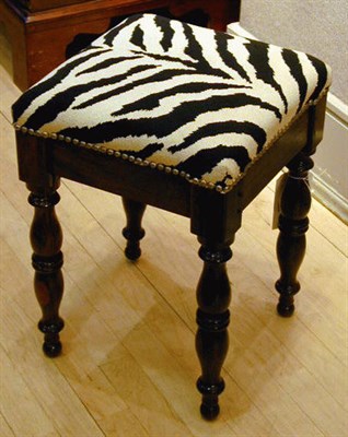 Lot 556 - Pair of William IV Rosewood Stools