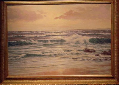 Lot 45 - Lorenz Mellenbach 20th Century BREAKING WAVES...