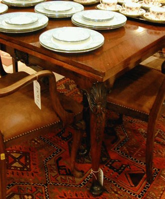 Lot 267 - Queen Anne Style Mahogany Dining Table With...
