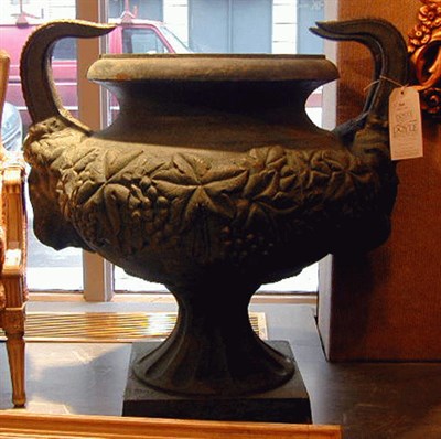 Lot 789 - Pair of Classical Style Bronze Garden Urns