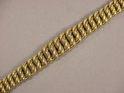 Lot 216 - Gold Necklace 18 kt. yellow gold, the tapered...