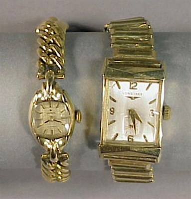 Lot 361 - Two Gold Wristwatches Comprising one 18 kt....