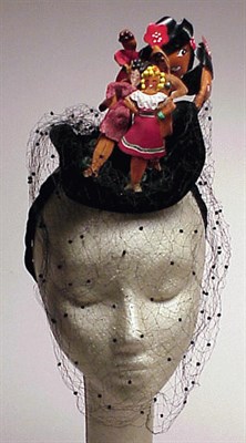 Lot 1035 - Bes-Ben People of the World Hat Black velvet,...