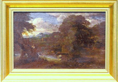 Lot 215 - Attributed to Gaspard Dughet FIGURES IN A...